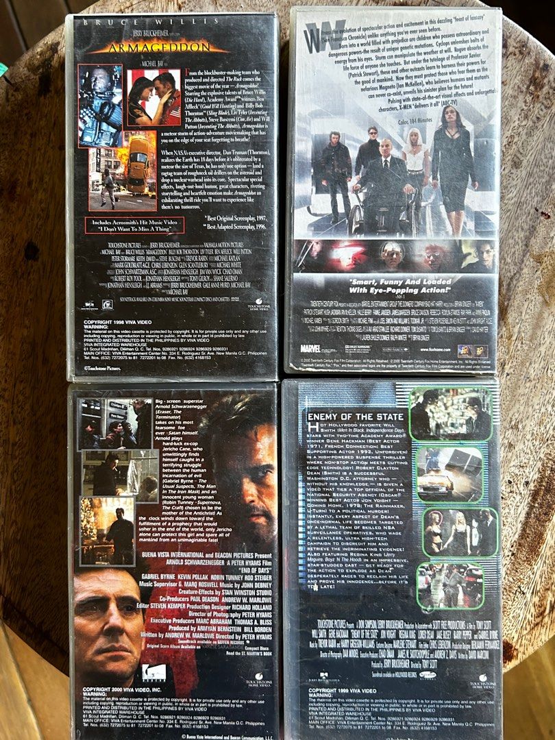 TAKE ALL! VHS tapes Armageddon End of Days X-Men, Hobbies & Toys, Music