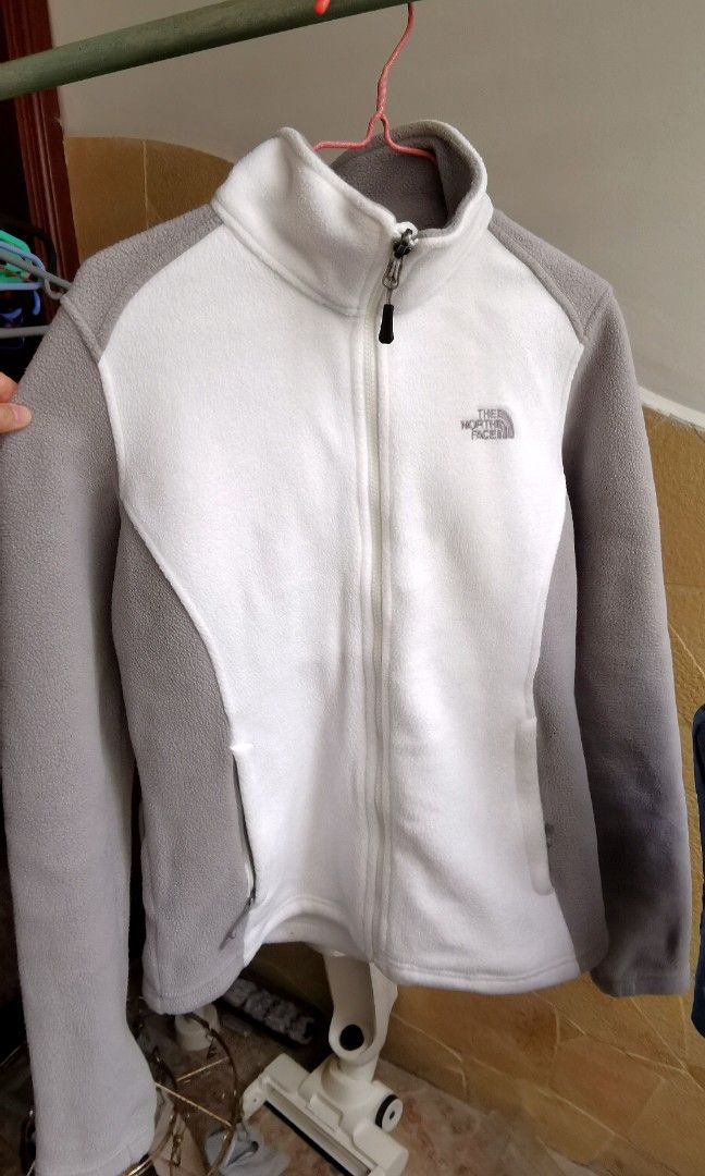 The North Face Fleece White Gray Woman Jacket