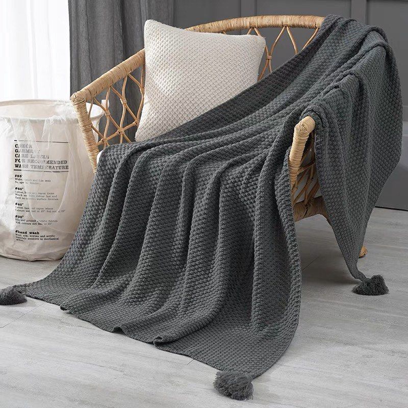 Throw Blanket Dark Grey