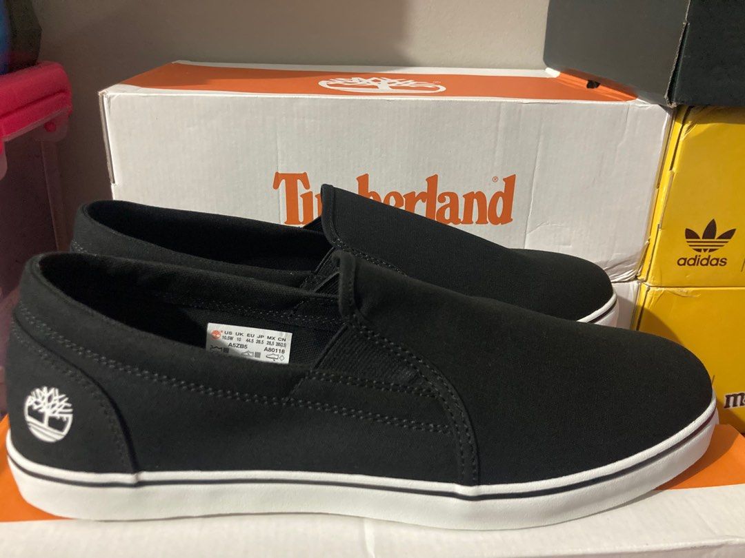 Timberland canvas slip best sale on shoes