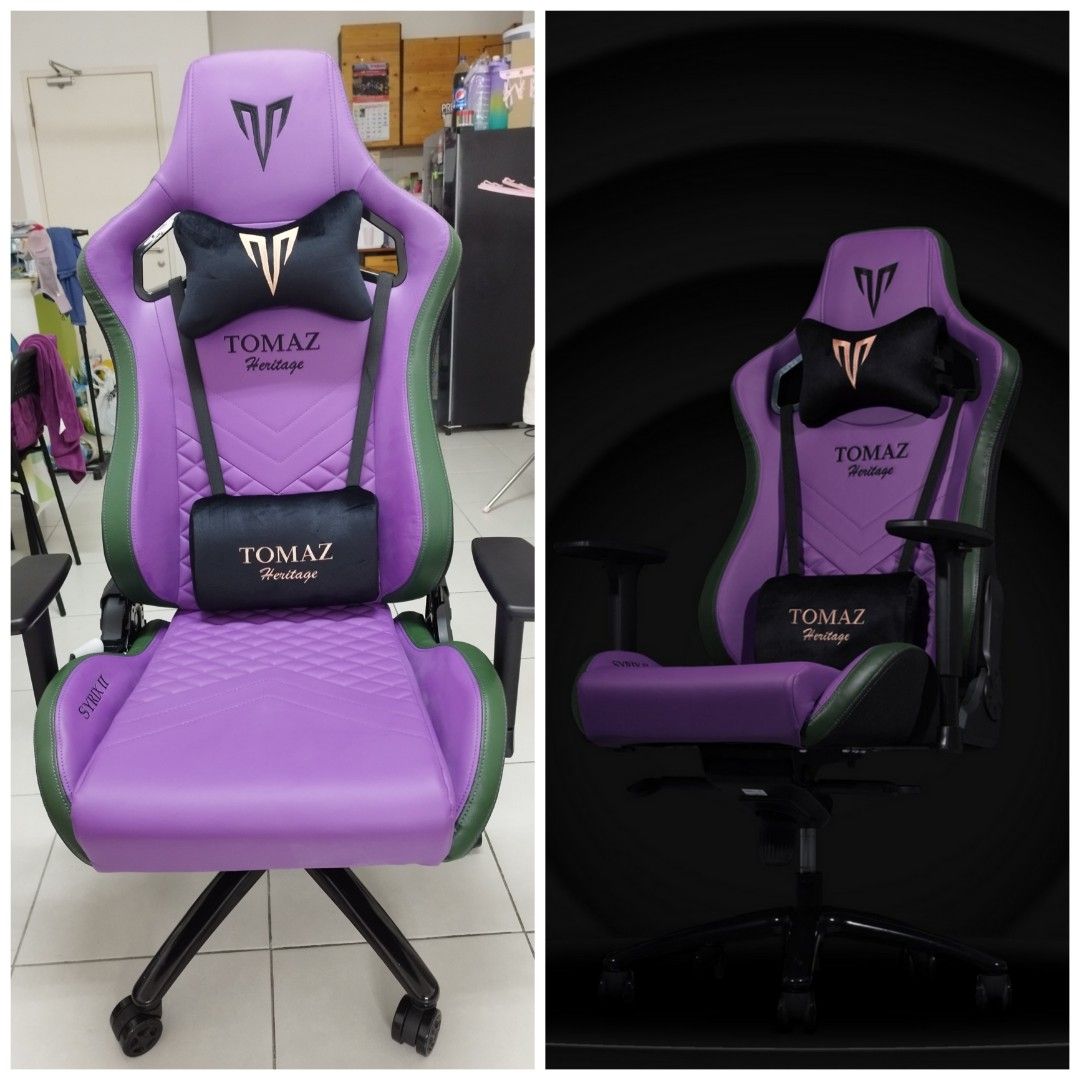 Tomaz Syrix II Purple Premium Gaming Chair Authentic Kerusi Gaming Syrix II Original Tomaz