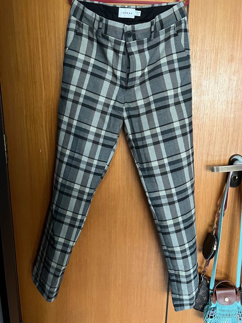 Chequered chinos clearance