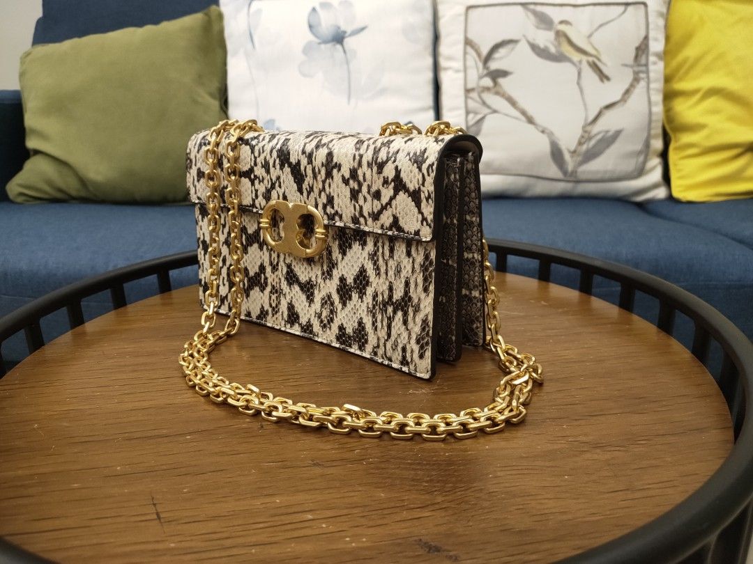 Gemini link embossed clearance small shoulder bag