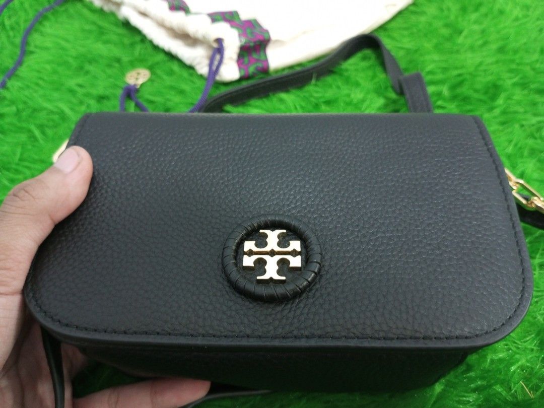 Tory burch whipstitch hotsell logo mini bag