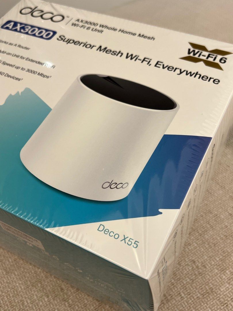 TP-Link Deco X55 AX3000 Whole Home Wi-Fi 6 Mesh System 1-Pack