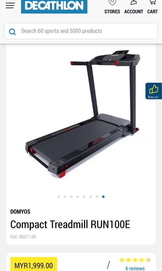 Decathlon treadmill run clearance 100 domyos
