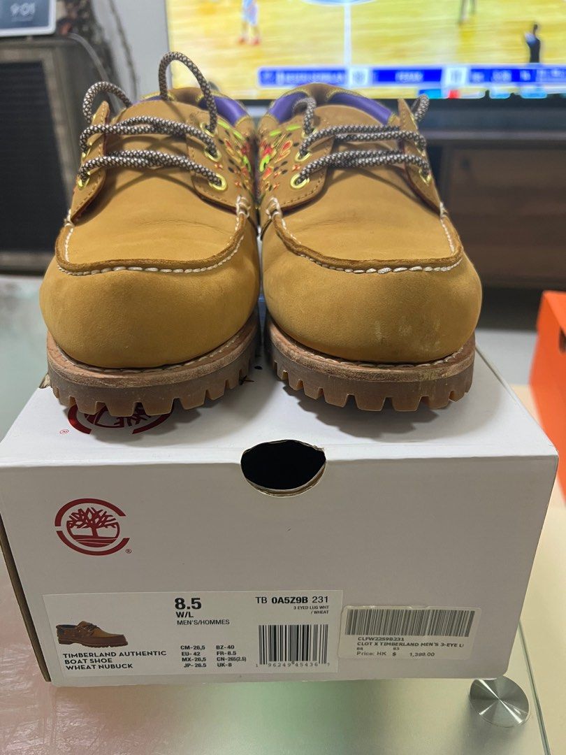 US8.5 Timberland x CLOT Authentic Boat Shoe