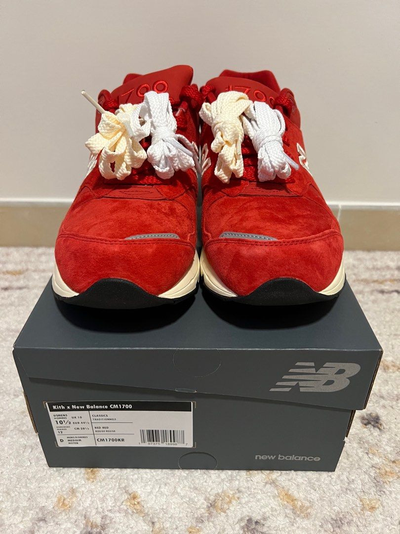 US 10.5 New Balance 1700 Kith Toronto Rococco Red