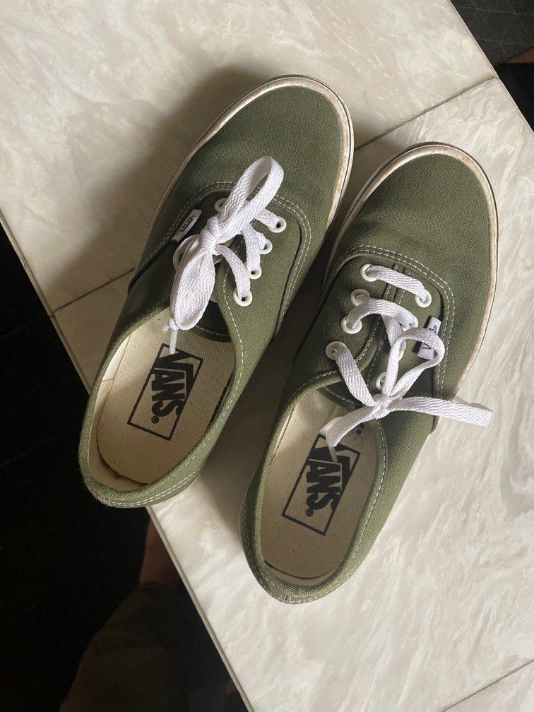 Vans sneaker in olive green Women s Fashion Footwear Sneakers on Carousell