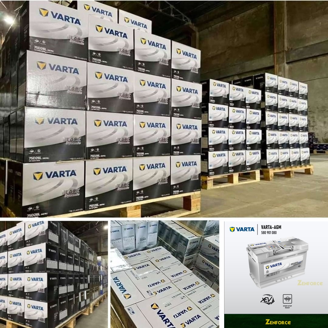 Varta Car Battery, Start-Stop, EV Ready, Silver Dynamic AGM 580 901 080, New