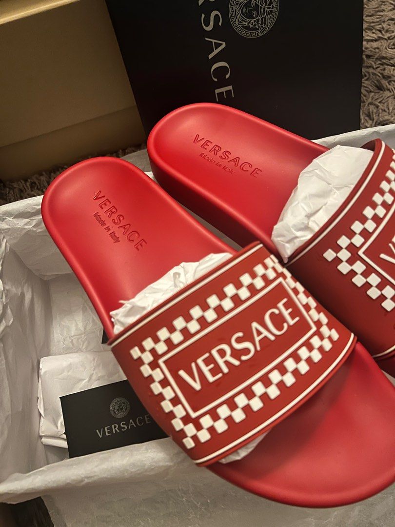 Gianni Versace rubber slide Luxury Sneakers Footwear on Carousell