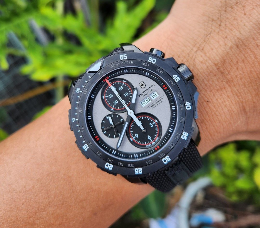 Victorinox Alpnach Mechanical Chronograph PVD Men s Fashion