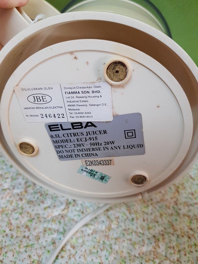 Vintage Elba 0.5L citrus juicer, TV & Home Appliances, Kitchen