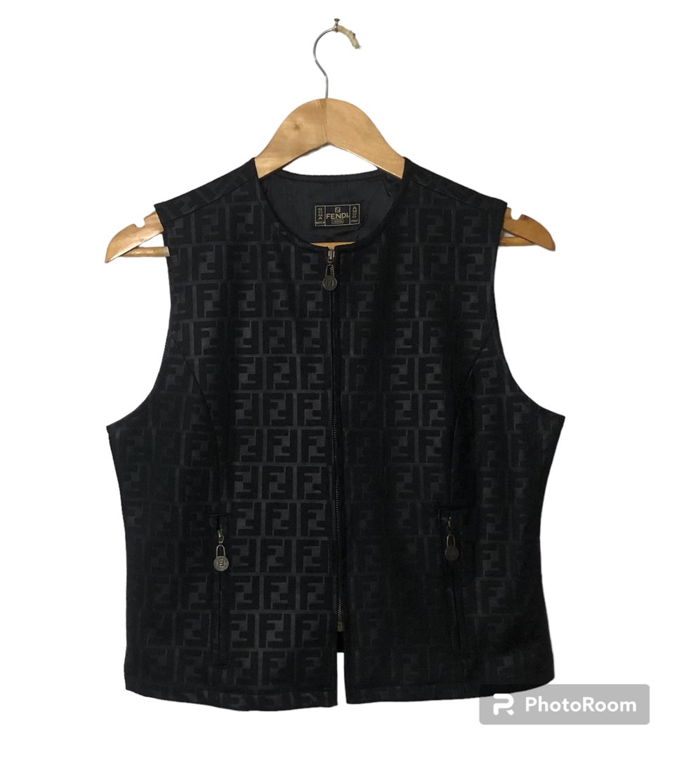 Fendi Women's Tailored Vest Black