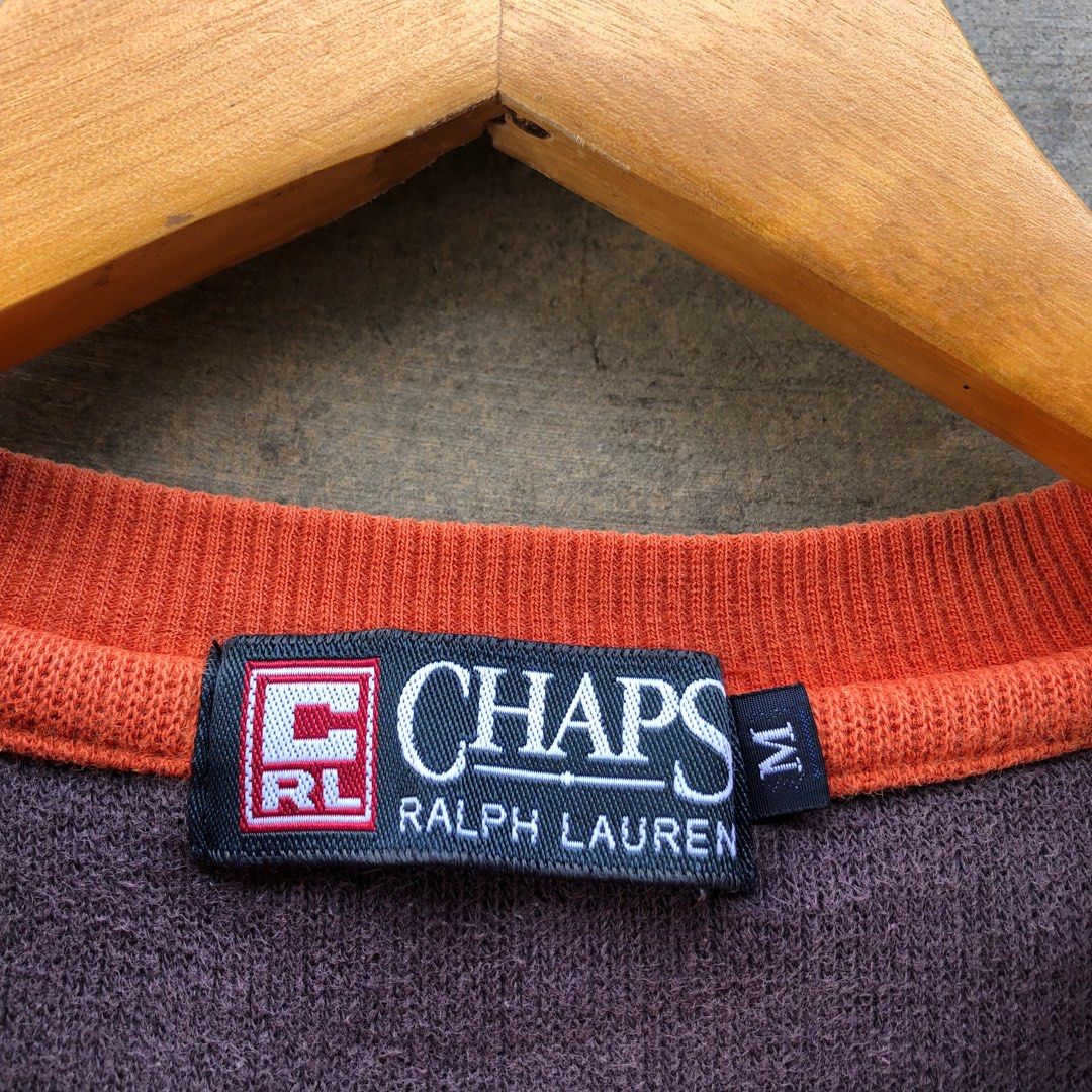 Vintage vtg distressed chaps ralph lauren brand sweatshirt, Luxury