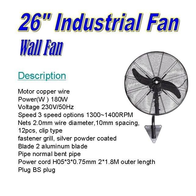 Wall Mount Industrial Fan, Furniture & Home Living, Lighting & Fans