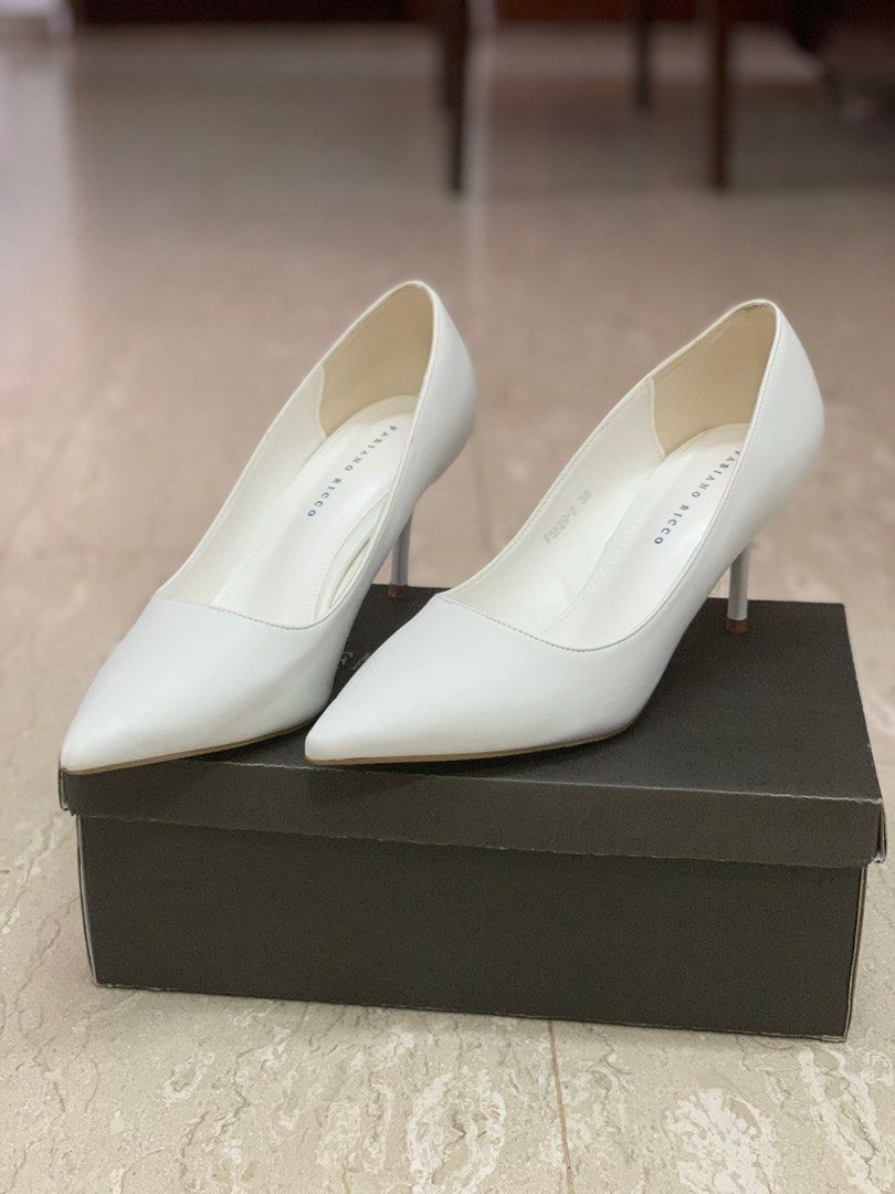 White bridesmaid outlet heels