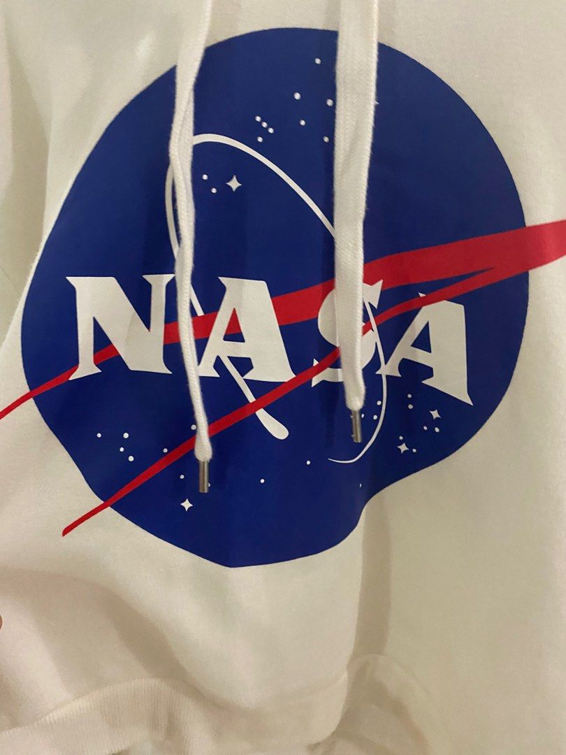 White nasa clearance hoodie h&m