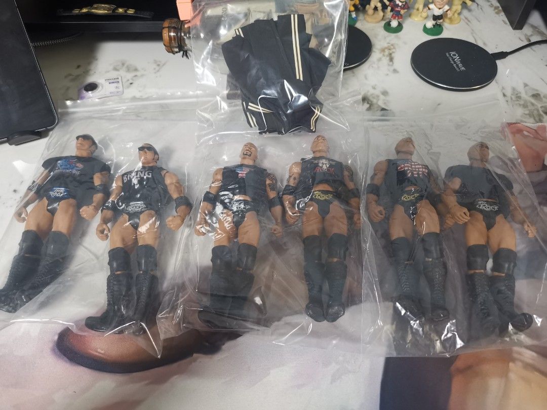 Wwe mattel basic (Category: Toy Figures) located in Singapore. Submitted by That_The_Bottom_Line (Listing ID 1263920939, Image 3). Description: Wwe mattel basic the rock all 6 figures at one price's.