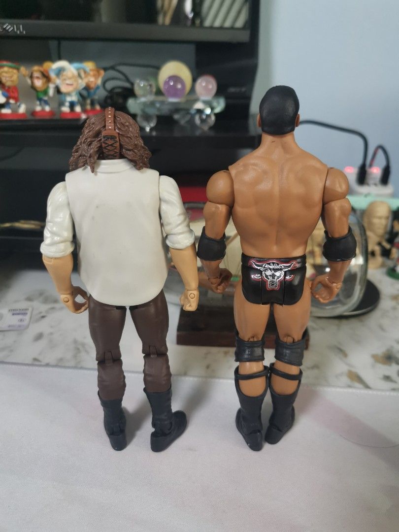 Wwe mattel basic (Category: Toy Figures) located in Singapore. Submitted by That_The_Bottom_Line (Listing ID 1263922455, Image 2). Description: Wwe mattel basic rock and sock connection ( self combination)..