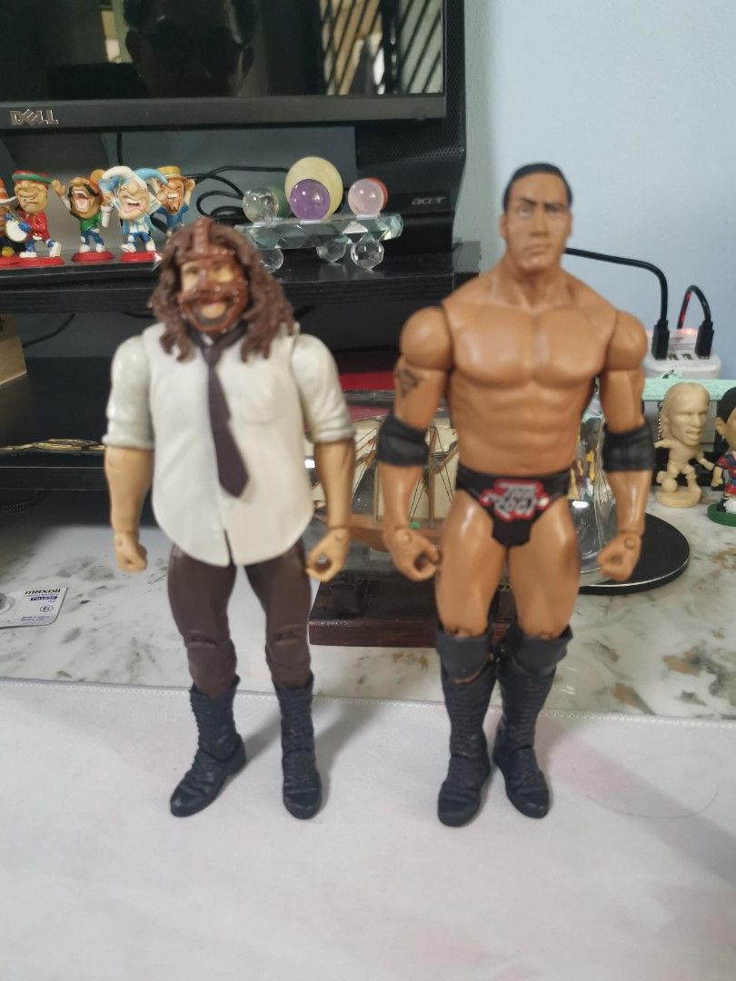 Wwe mattel basic (Category: Toy Figures) located in Singapore. Submitted by That_The_Bottom_Line (Listing ID 1263922455, Image 1). Description: Wwe mattel basic rock and sock connection ( self combination)..