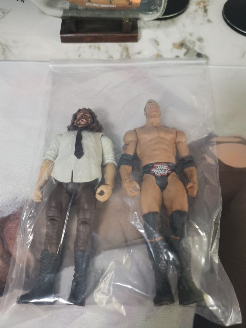 Wwe mattel basic (Category: Toy Figures) located in Singapore. Submitted by That_The_Bottom_Line (Listing ID 1263922455, Image 3). Description: Wwe mattel basic rock and sock connection ( self combination)..