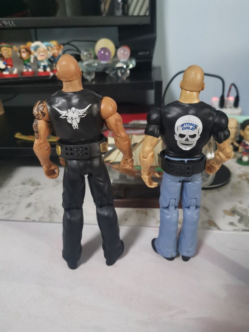 Wwe mattel basic (Category: Toy Figures) located in Singapore. Submitted by That_The_Bottom_Line (Listing ID 1263923536, Image 2). Description: Wwe mattel basic the rock and stone cold..