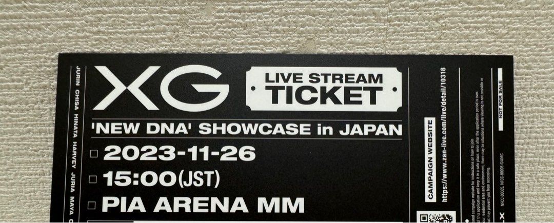 on　Vouchers,　Tickets　Showcase　Stream　'NEW　Japan,　Ticket　Event　Tickets　for　Live　in　Carousell　XG　DNA'