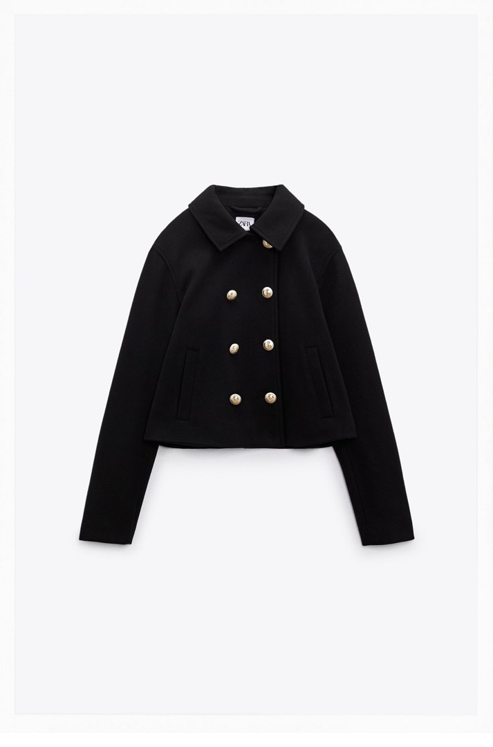 Zara black jacket, Women's Fashion, Coats, Jackets and Outerwear on
