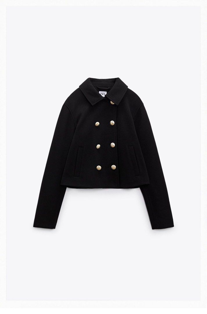 Zara black jacket, Women's Fashion, Coats, Jackets and Outerwear on