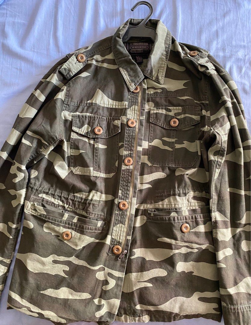 Army fatigue hot sale jacket mens