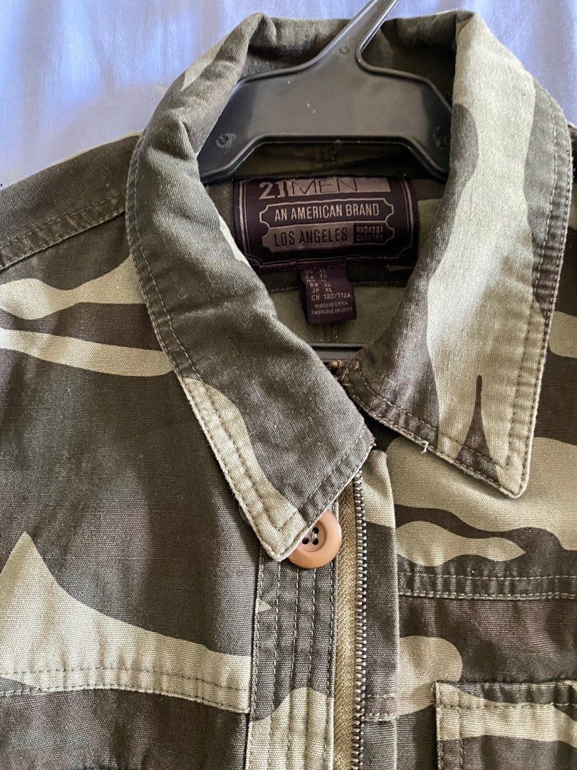 21 Men Army Green Fatigue Jacket Men s Fashion Coats Jackets