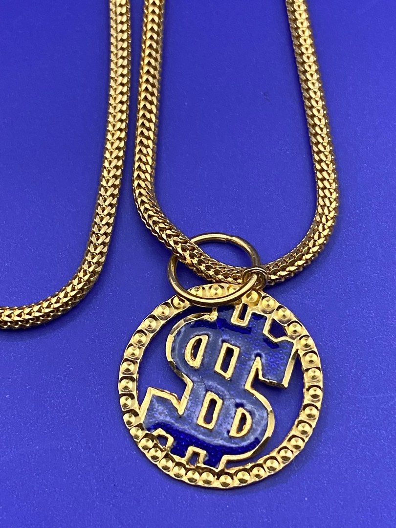 916 gold chain with pendant Women s Fashion Jewelry Organisers