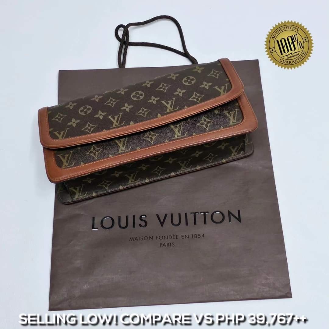 Vintage Louis Vuitton Pochette Rabat 17 Envelope Clutch Bag Talk