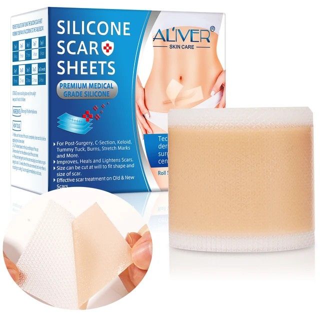 Soft Silicone Tape For Scar Removal (1.6'' X 120'') Scar Treatment, Silicone  ❤