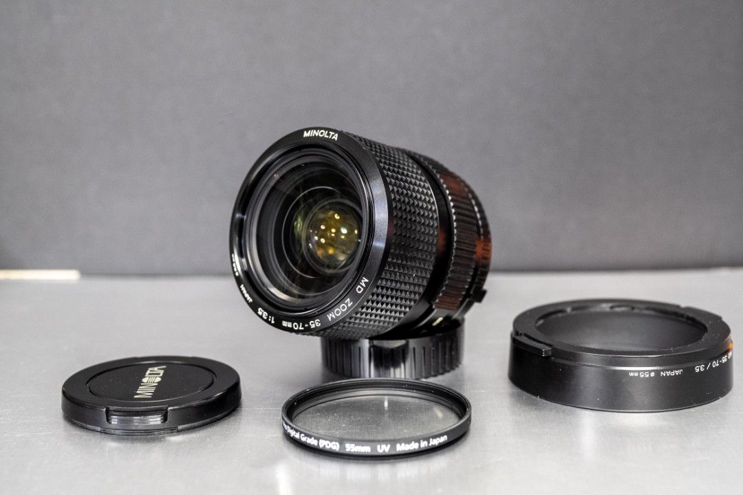 美品］ Minolta MD Zoom 35-70mm f3.5 Macro, 攝影器材, 鏡頭及裝備