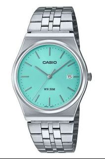 Prince / Causeway Bay Branch Casio Standard MTP-B145D-2A1 MTPB145D-2A1 MTPB145D MTPB145 50-meter Waterproof Tiffany Blue Vintage Style Retro Watch 80's Unisex 100% New In Stock Now64207449671938110