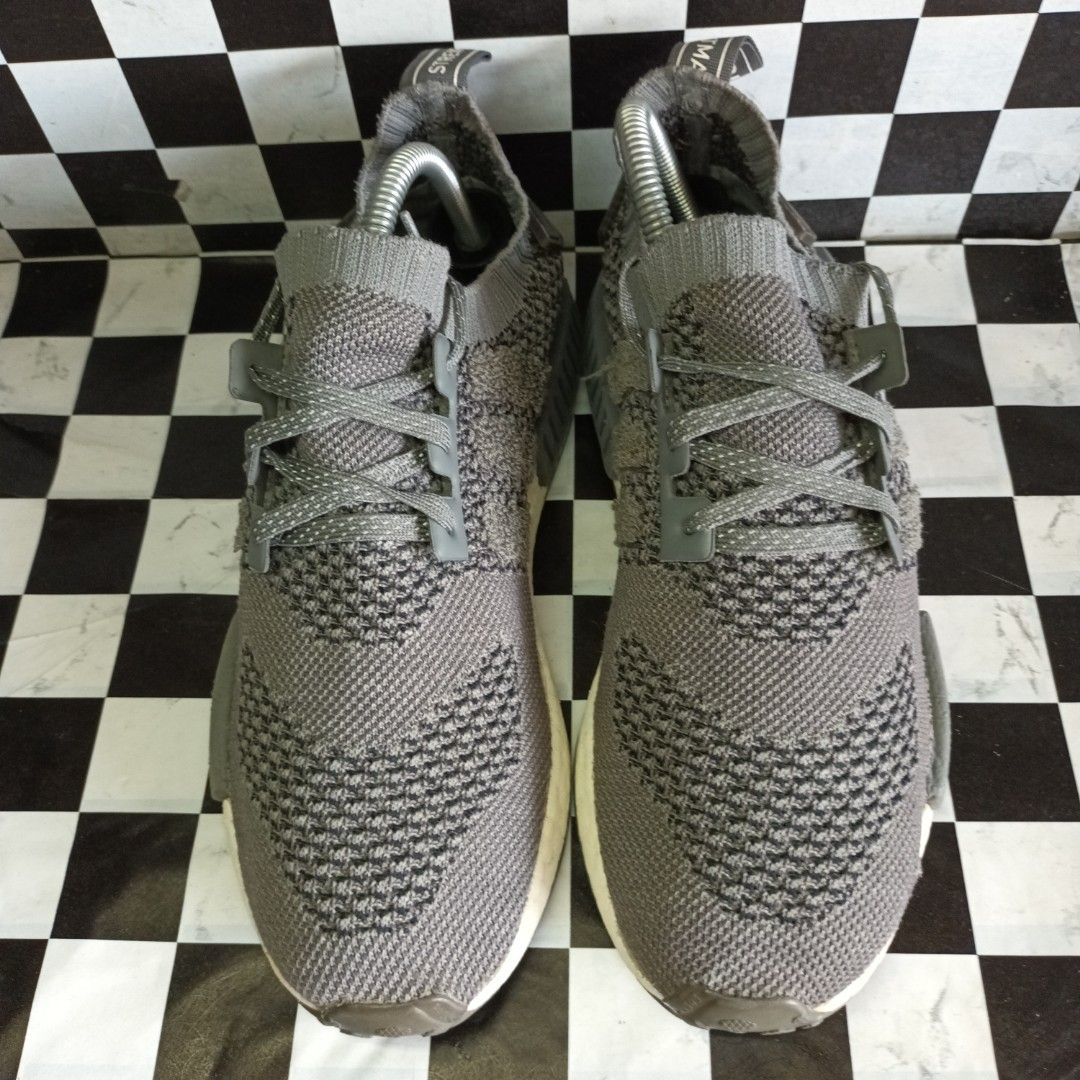 Adidas NMD R1 Primeknit Ash Grey EE3650 Shoeshop r10 Sepatu Second Jogja