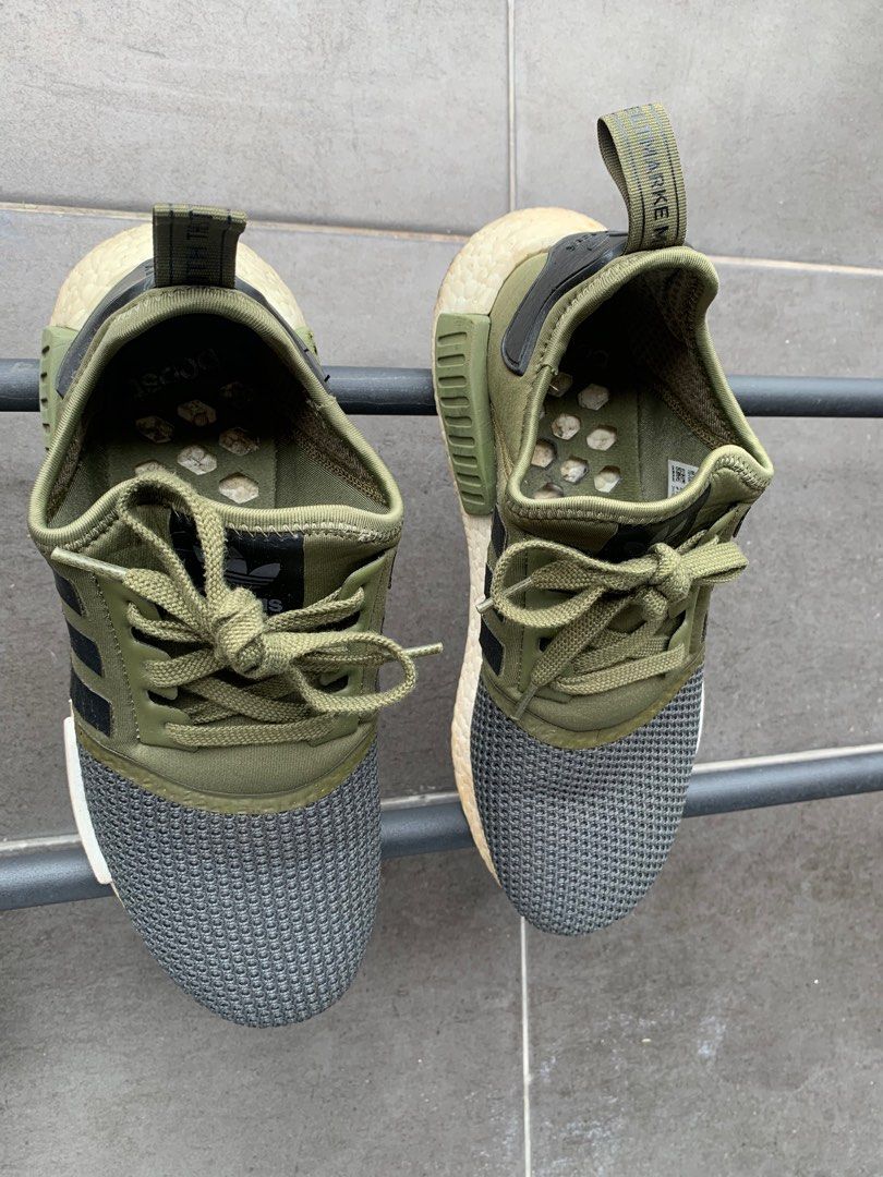 Adidas nmd r1 olive green mesh toe 2025