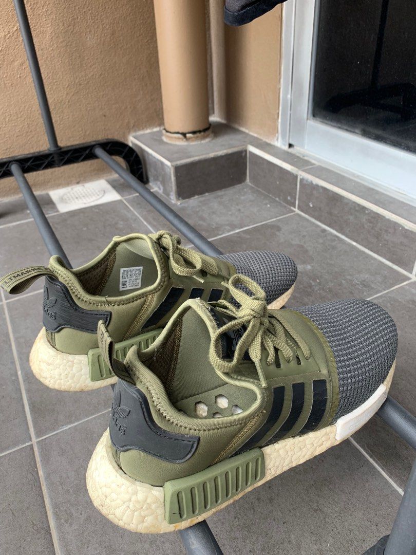 Adidas nmd r1 olive green mesh toe 2025