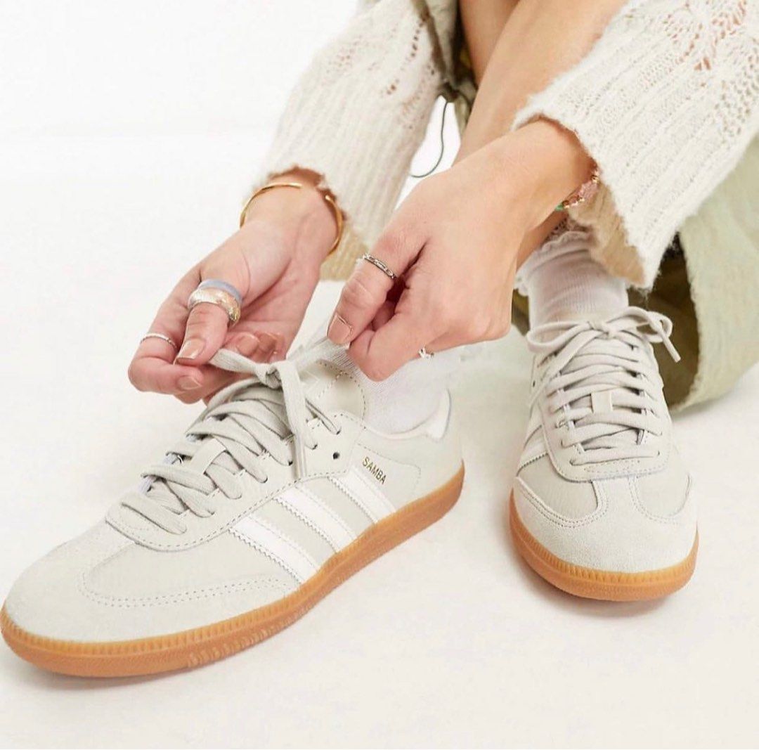 Adidas Samba Beige Women s Fashion Footwear Sneakers on Carousell