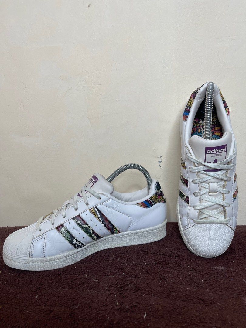 Original superstar store metal toe orange
