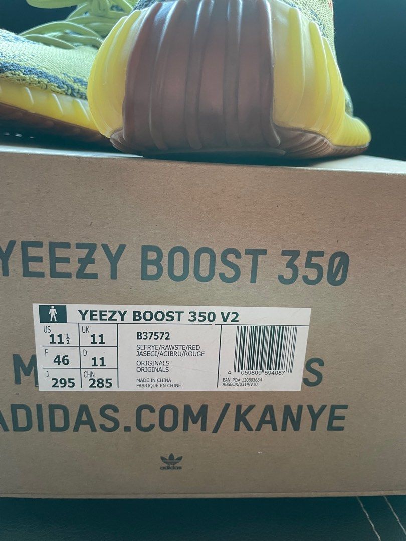ADIDAS YEEZY BOOST 350 V2 SEMI FROZEN YELLOW REAL REVIEW ON, 51% OFF