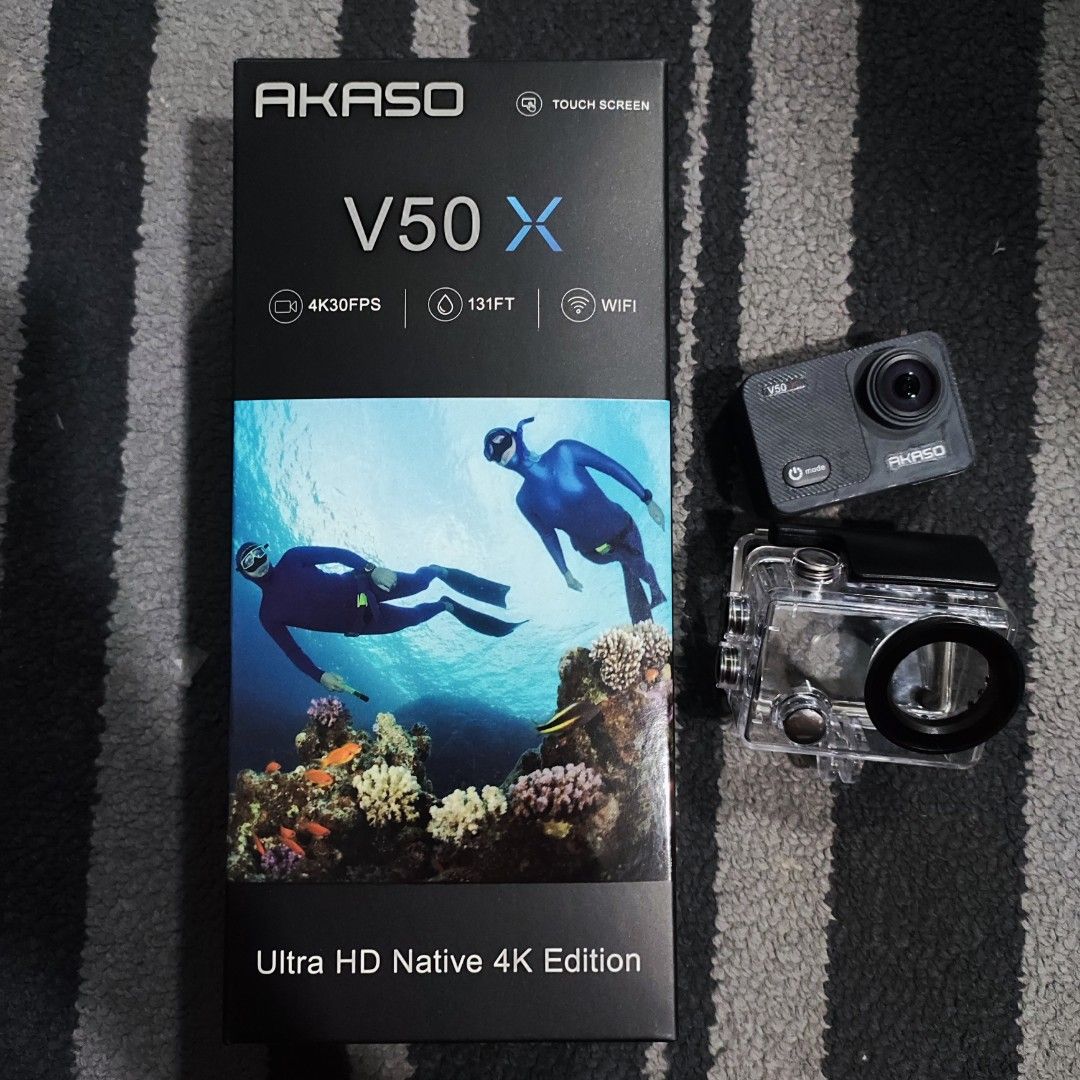AKASO V50X touch screen mini waterproof ultra HD camera