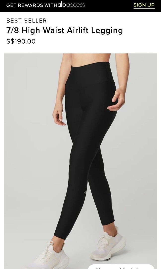 Alo Yoga 7/8 HW Airlift Legging in Espresso, Women's Fashion, Activewear on  Carousell
