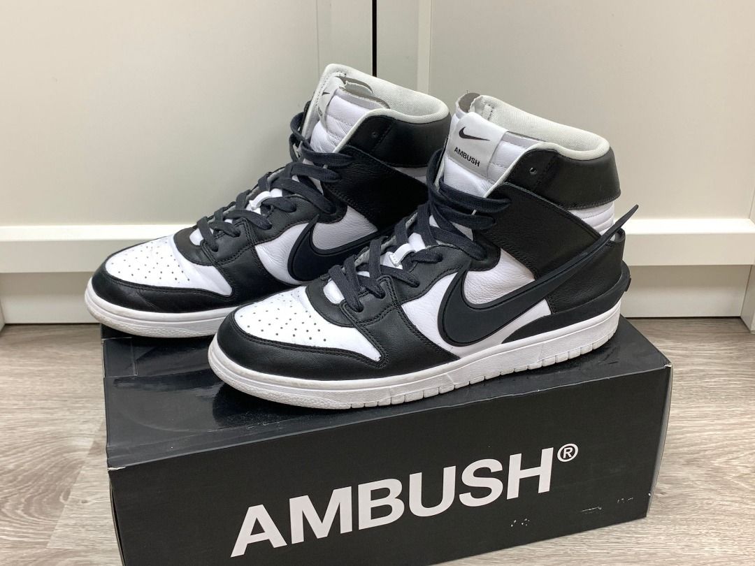 AMBUSH x Nike Dunk High 聯名限定黑白Black White 籃球鞋US10, 他的