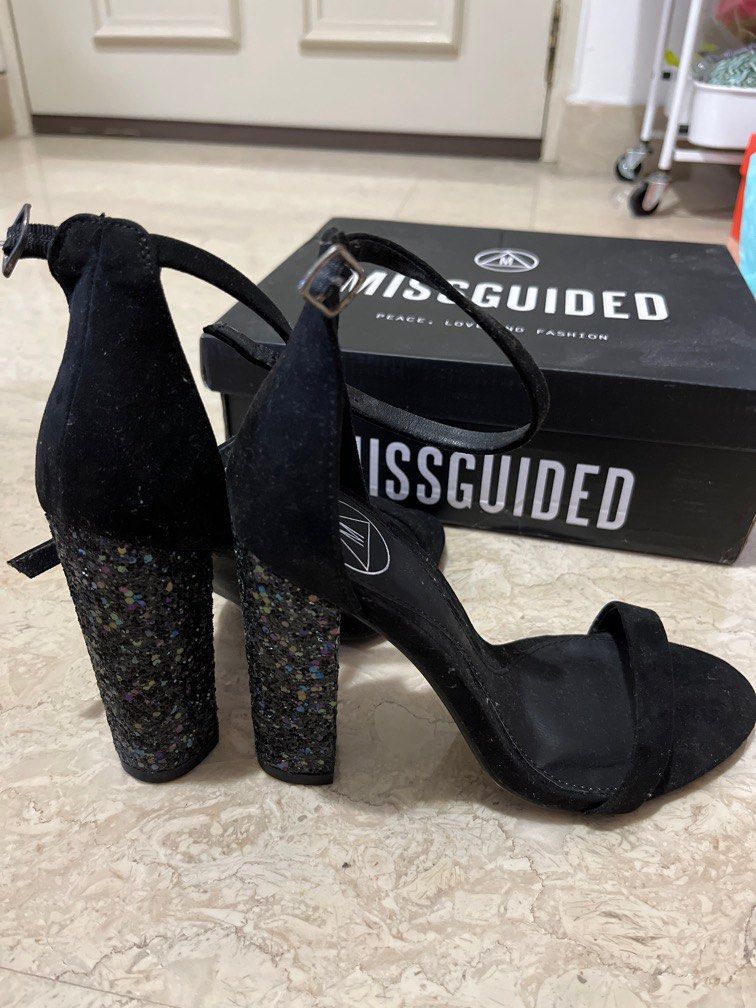Missguided black heels clearance
