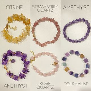 Assorted Crystal Stone Bracelets