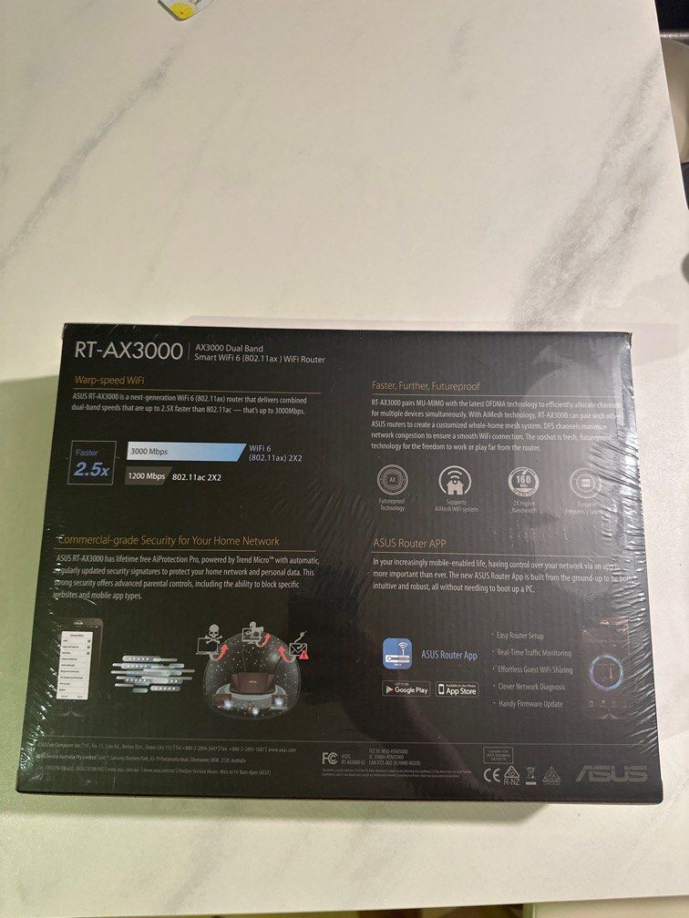 Asus AX3000 Dual Band Router, Computers & Tech, Parts & Accessories ...