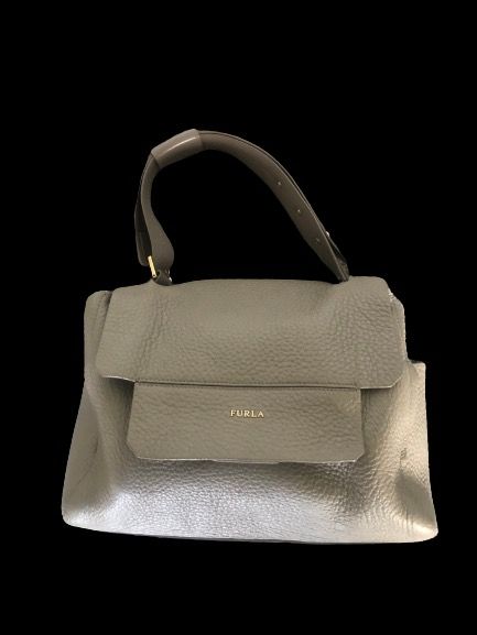 Authentic Furla Khaki leather medium bag